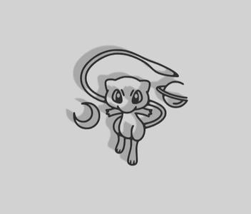 Mew Decoration- 2D Art