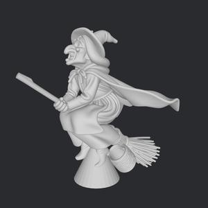 witch figure, High-Quality 3D Model STL Files for Print - Instant Download & Ready-to-Use!