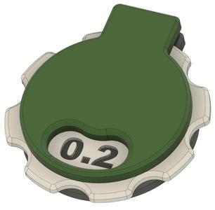 Adjustable Nozzle Indicator for most common nozzle sizes 0.2 0.4 0.6 and 0.8