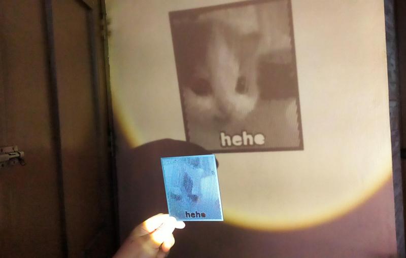 Hehe cat projection plate