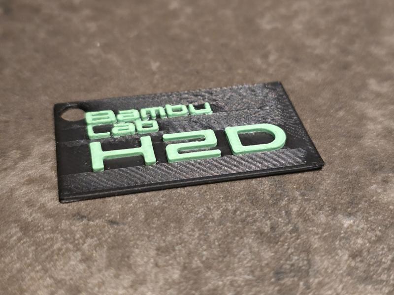 Bambulab H2D Design Art news minimal keychain