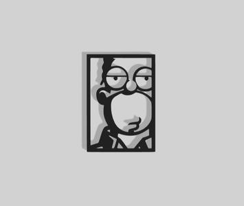 Serious Homer Decoration - 2D Art