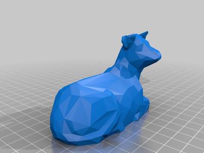 Low poly cow