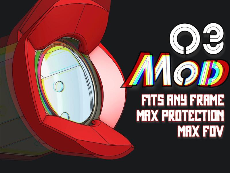 O3 Mod - Lens protection for the DJI O3 Camera. Add to any quad.