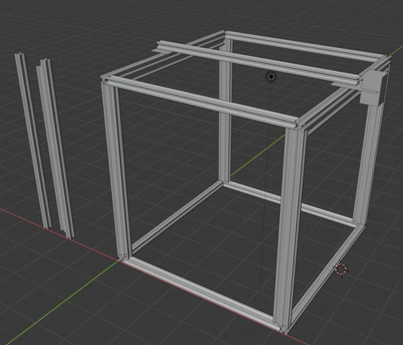 Ender 5 Plus Blender Drawing