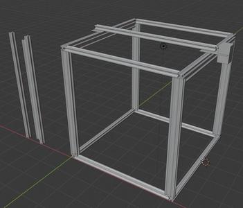 Ender 5 Plus Blender Drawing