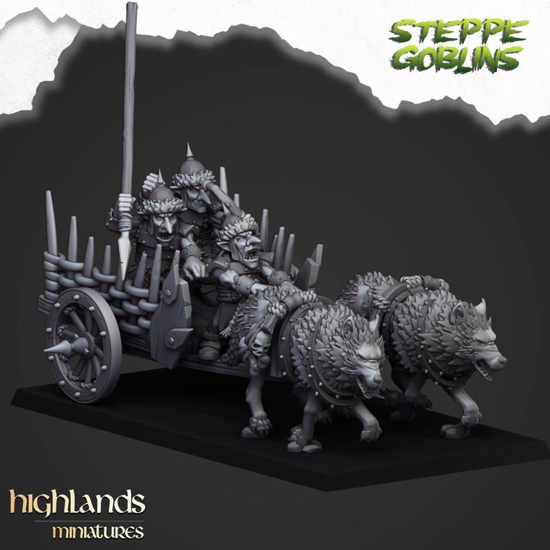 Steppe Goblin Chariot - Highlands Minatures