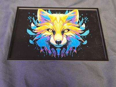 colorful fox gold eyes