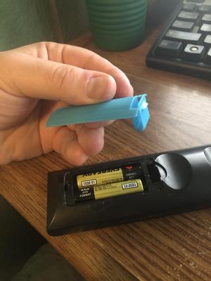 TV remote battery cover