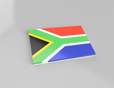 South African Flag Fridge Magnet