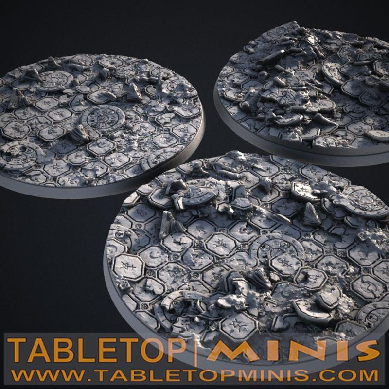 Ancient Ruins 100x100mm Bases