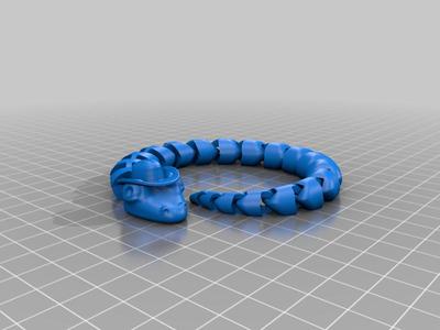Articulated Snake with cowboy hat
