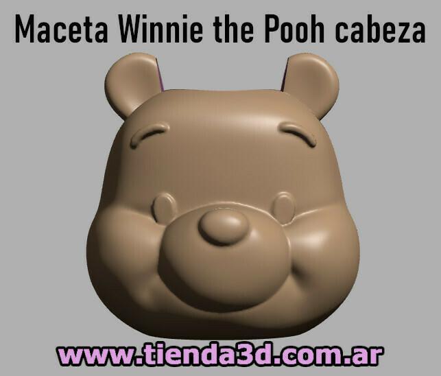Winnie the Pooh Head Flowerpot