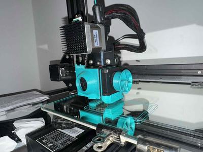 Hotend Fan Silencer For Ender 3 pro, flat backplate