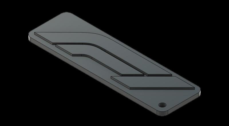 F1 Keychain Extruded