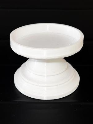 Short 3-Inch Pillar Candleholder for Electric Candles
