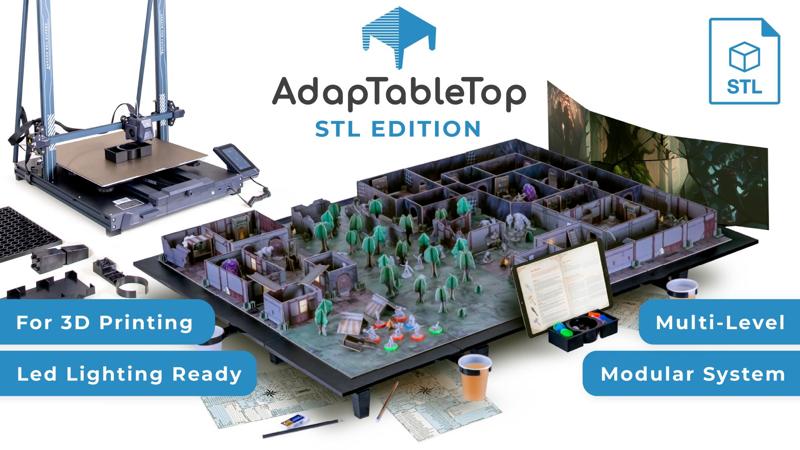 AdapTableTop STL Ed. Personal use files.