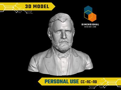 Ulysses S. Grant - High-Quality STL File for 3D Printing (PERSONAL USE)