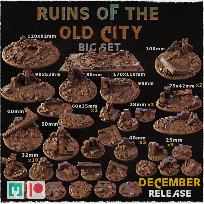 Ruins of the old city - Bases & Toppers (Big Set+)
