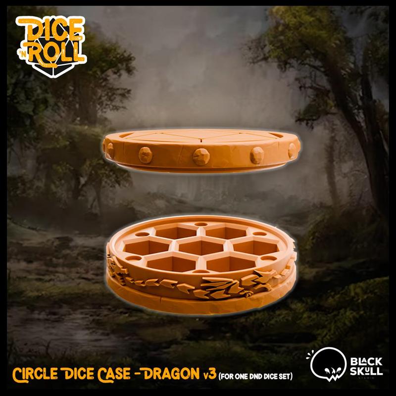 Circle Dice Case - Dragon v3