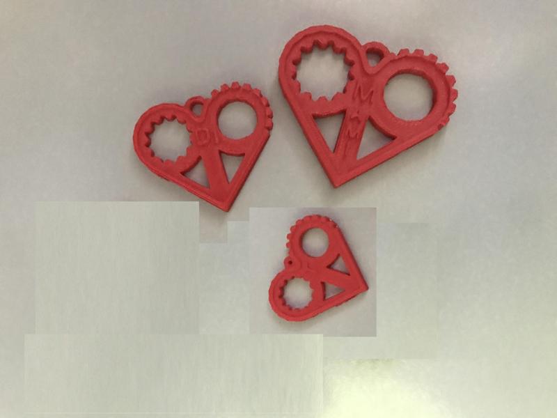 Heart shaped keychain