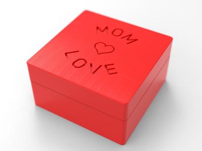 Mom Love 3D Jewelry Box - A case for Mom's treasures