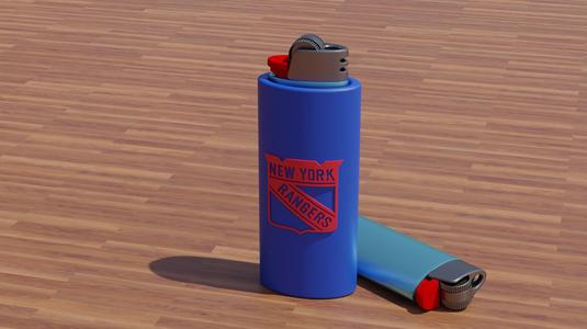 New York Rangers  Bic Lighter Case
