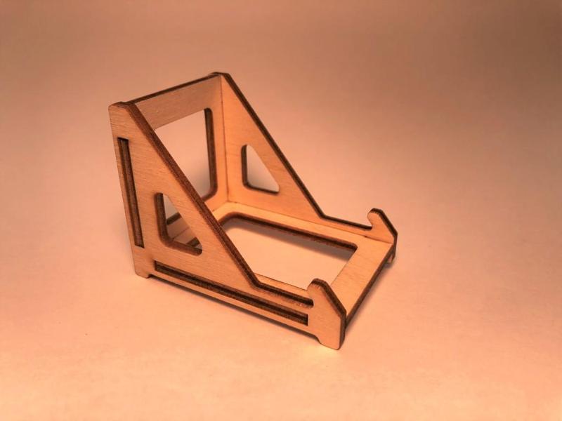  Laser cut phone stand 50°