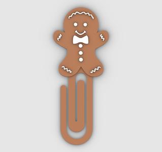 child cookie - Paper clip, bookmark - 3MF pre-painted , STL