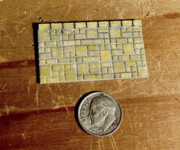 N Scale - 12 foot high stone walls in three different lengths