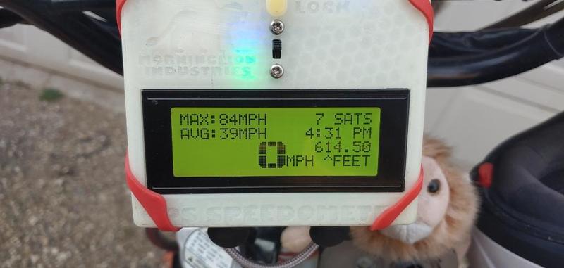 GPS Speedometer with MAX and AVG speed
