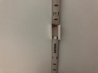 Philips hue strip clip