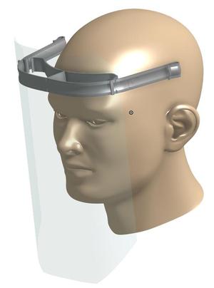 Neo face shield - easy mounting - fast 3d printing