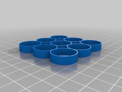 18650 cell holder generator (square or honeycomb)