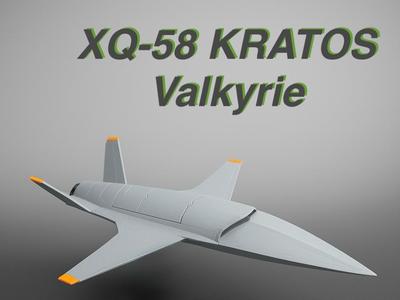 XQ-58 KRATOS Valkyrie model