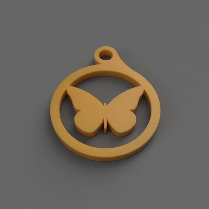 Butterfly keychain