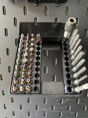 Ikea Skadis Angled Modular Bit Holder (T-Nut-System)
