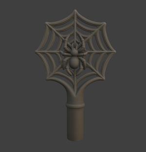 🕸️ Spider Web Cane Handle