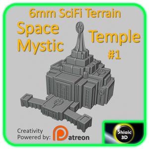 SciFi Building - Unity City - Space Mystic Temple - 6mm