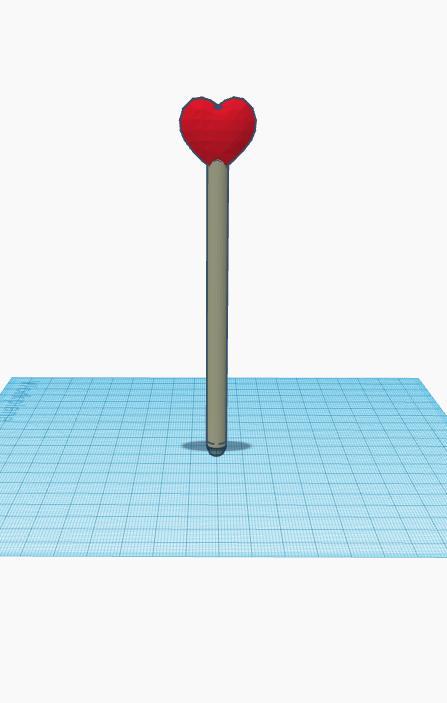 Low Poly Heart Pen