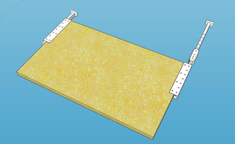 Flysim pedals wall support