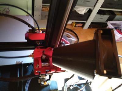 Filament guide and dust cleaner V3 with extruder fan