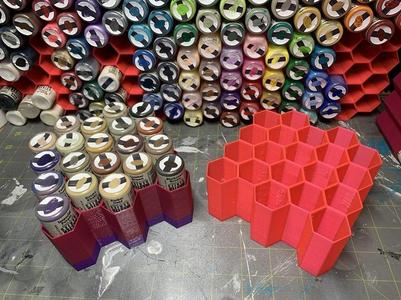 Paint rack organizer