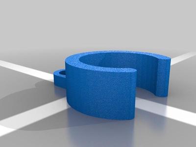 3/4" Hose Clip w/ 0° Screw Mount.