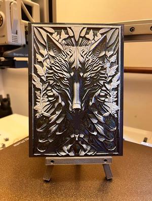 Wolf Art 2D | HueForge