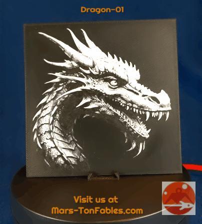 Black and White Dragon_01 Hueforge 