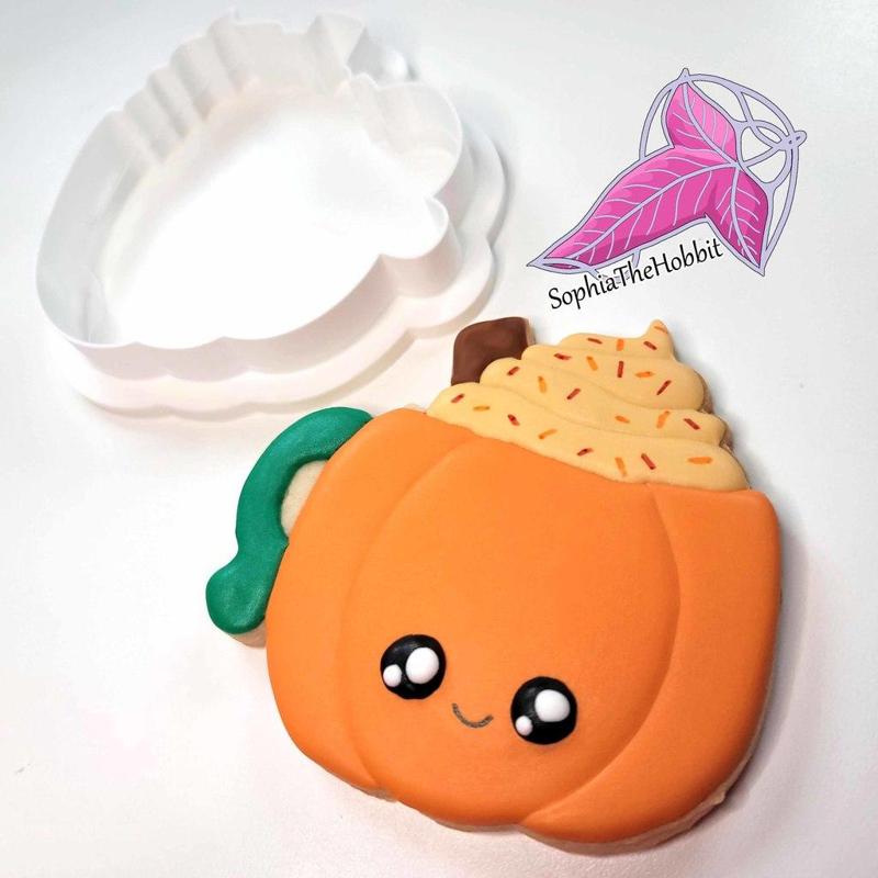 Pumpkin spice cup cookie cutter