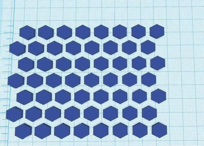 Generic Honeycomb Pattern 10mm with 4mm spacing