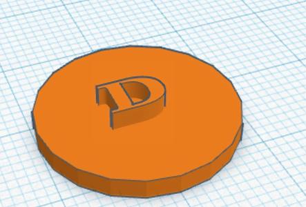 D coin
