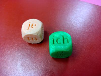 French and German Subject Pronoun Dice